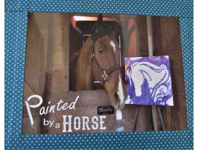 Unique Art - Painted by a Horse