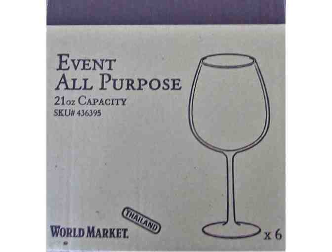 Set of Six (6)  Wine Glasses