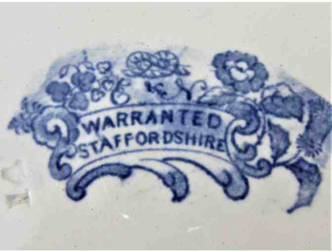 Staffordshire Antique Blue Willow Pattern Platter