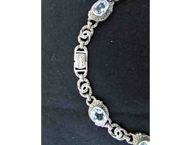 Natural Blue Topaz Choker