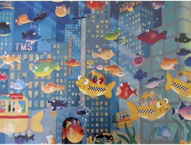 'Fish City' Framed Print by Stewart Moskowitz