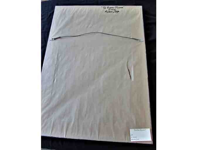 Framed Oil Painting 'The Buffalo Runner'