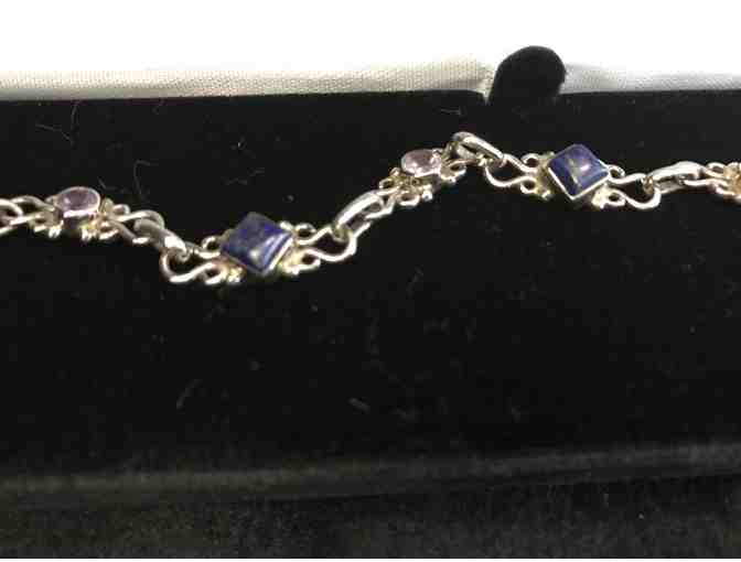 Beautiful Lapis Lazuli & Amethyst Bracelet