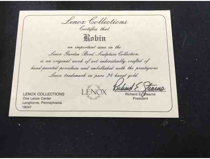 Porcelain Robin by Lenox