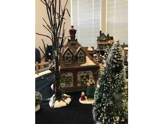 Winter in October with this Charles Dickens Collectible Village