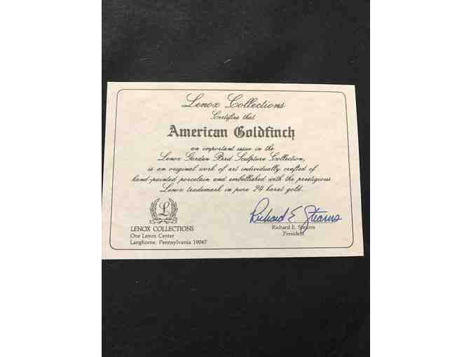 Porcelain Lenox Goldfinch