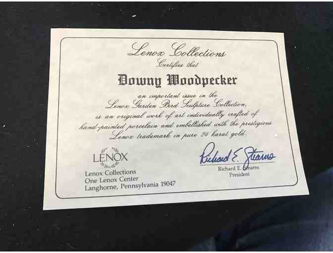 Dainty Downy Woodpecker Figurine by Lenox