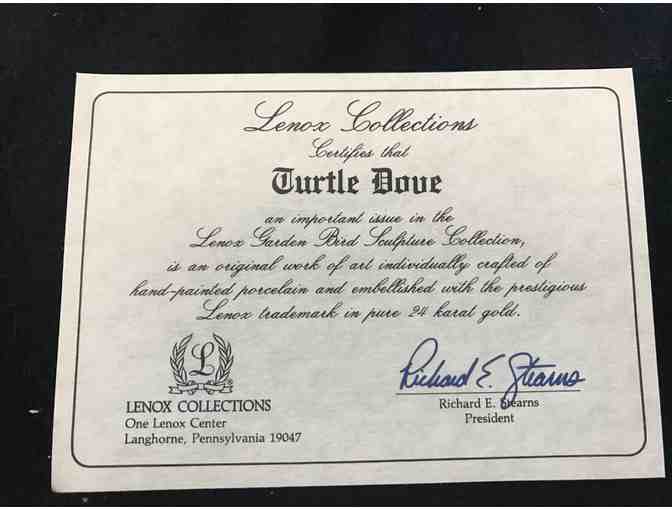 Porcelain Turtle Dove by Lenox
