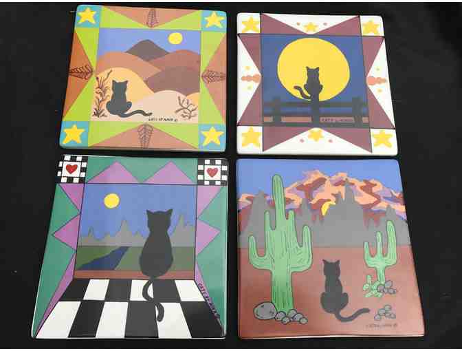 New Mexican Tiles ... Cats by Nina
