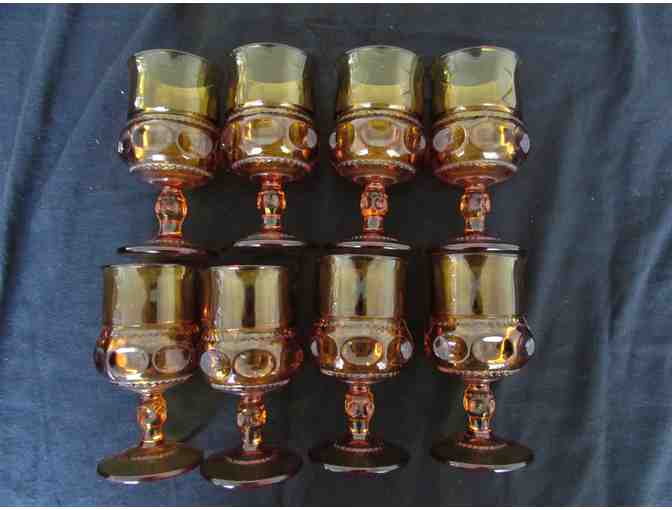 Vintage Indiana Amber Glass Collection
