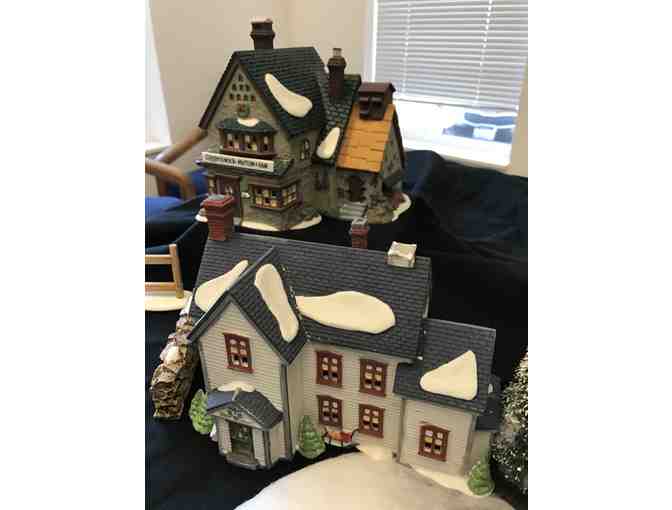 Winter in October with this Charles Dickens Collectible Village