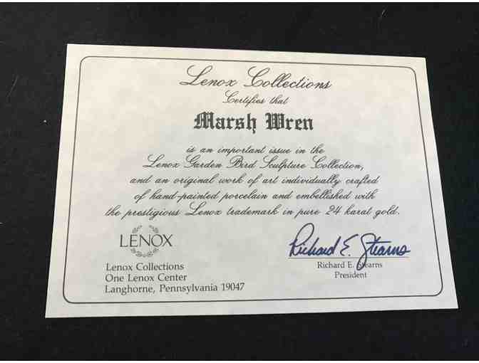 Porcelain Lenox Marsh Wren