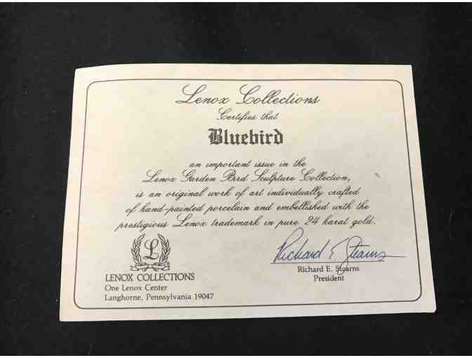 Beautiful Blue Lenox Bluebird