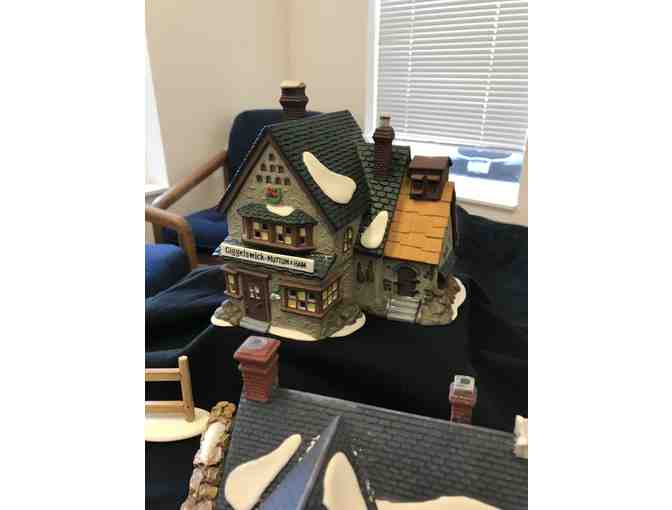 Winter in October with this Charles Dickens Collectible Village