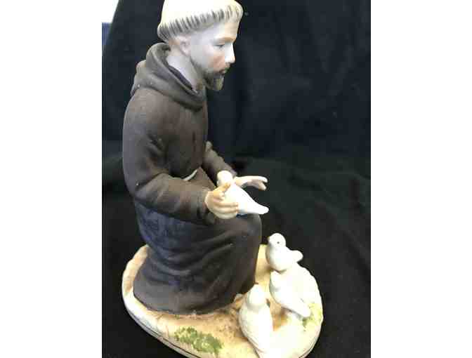 Saint Francis Bisque Statue
