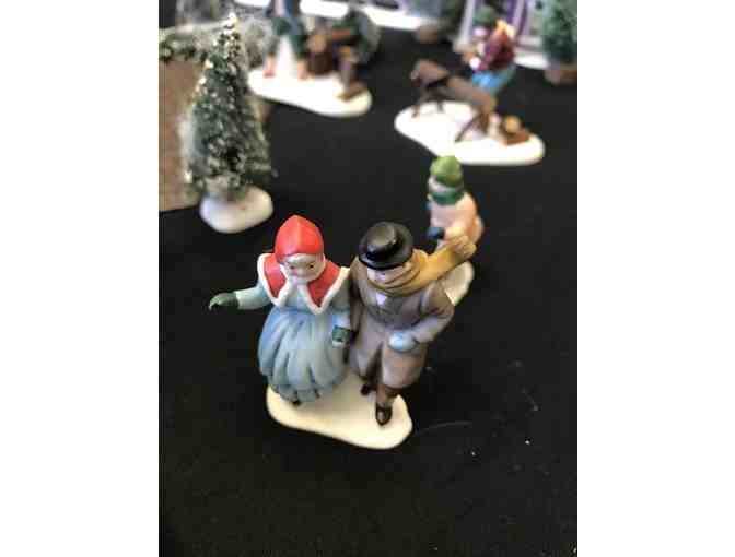 Winter in October with this Charles Dickens Collectible Village