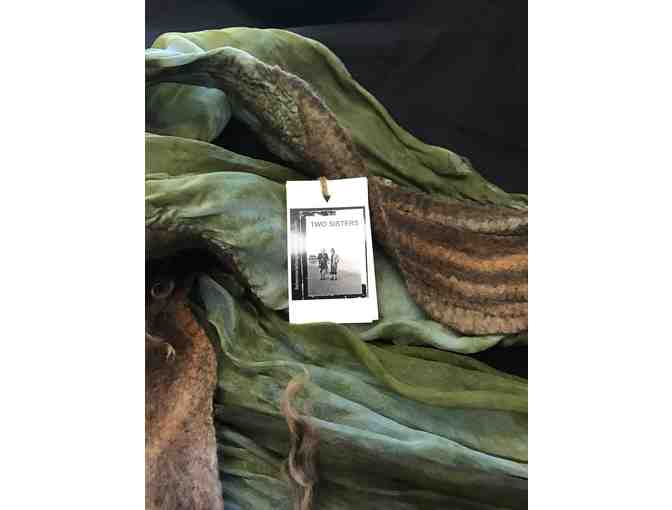 Just in time for fall! A silk and wool scarf