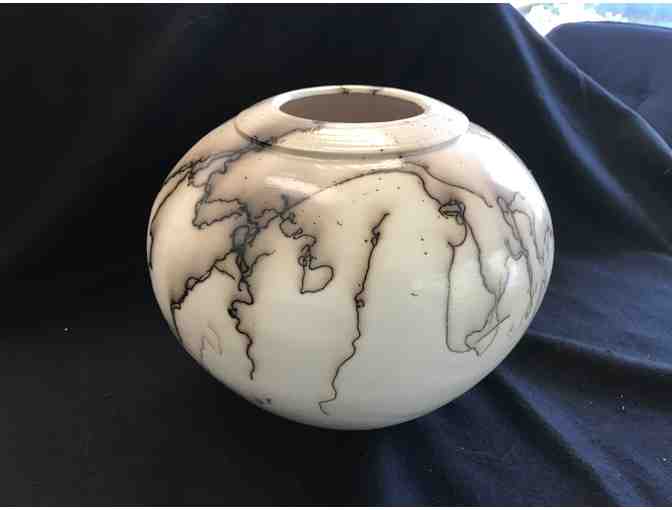 Carbon-Fired Horse Hair Pottery