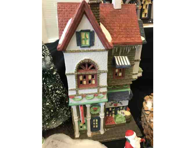 Winter in October with this Charles Dickens Collectible Village