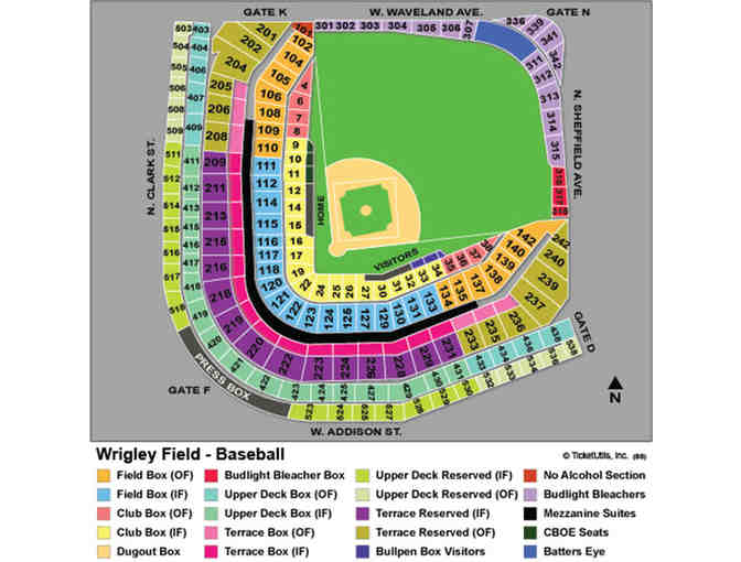 Milwaukee Brewers @ Cubs; Saturday, August 3rd - 4 Tickets