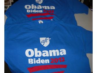 Obama Biden 2012 Commemorative Tee Shirts  TWO Tees--XXL