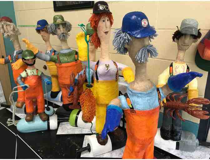 Lobsterman Statue - created by Betsy Wish
