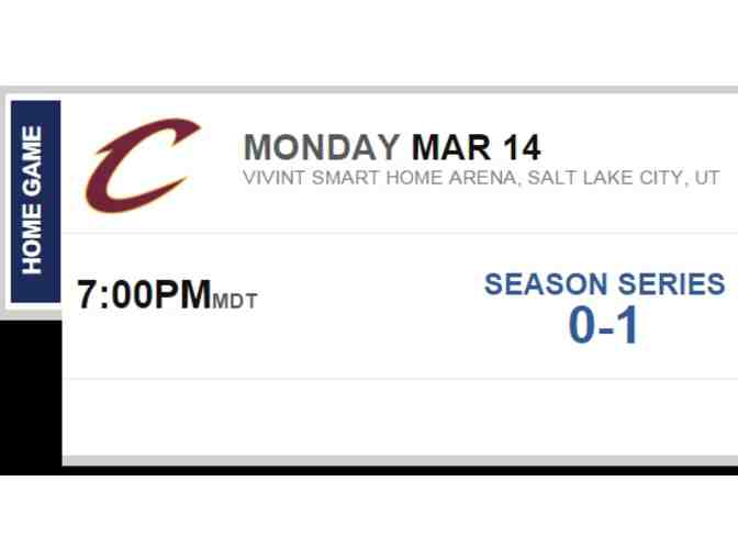 BROADWAY MEDIA: Pair of Tickets to a Utah Jazz vs Cavaliers Game, March 14