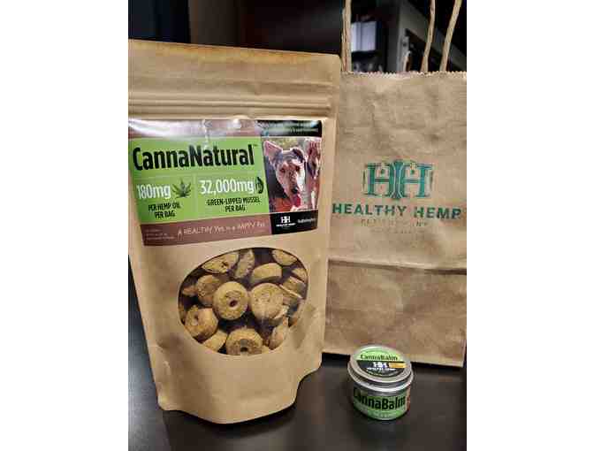 Healthy Hemp Pet Company Gift Bag - CannaNatural Biscuits and CannaBalm
