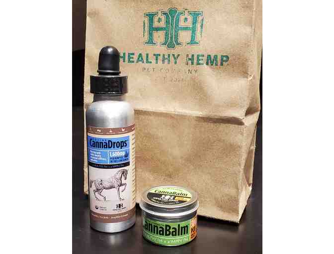 Healthy Hemp Pet Company - Gift Bag for Horses includes CannaDrops and CannaBalm