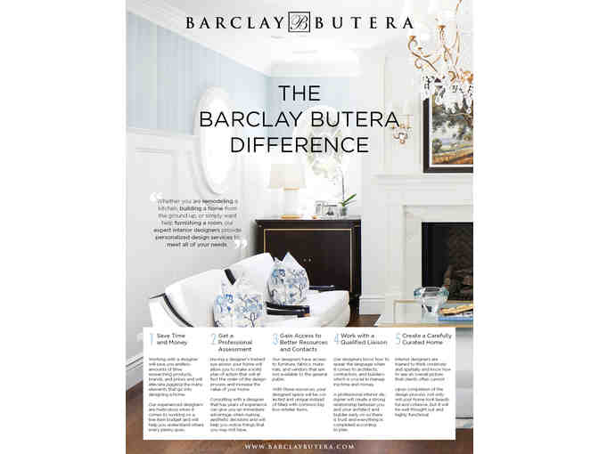 Barclay Butera Interiors - $300 Gift Certificate