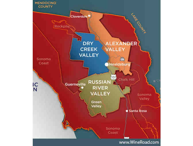 7251 - Gift Basket and Tickets - Wine Road ??A?A? Northern Sonoma County, Healdsburg