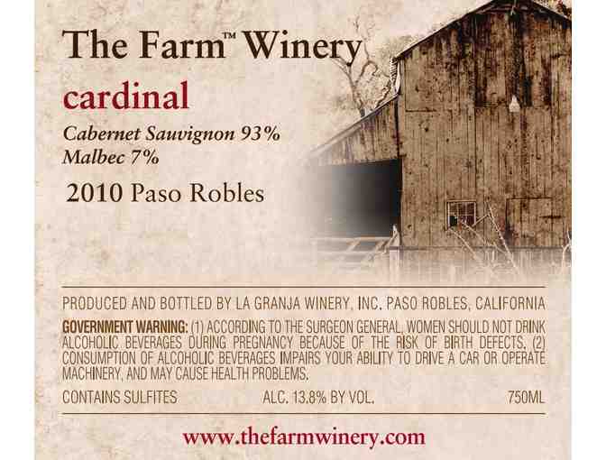 5189 - Six Bottles in Logo Wood Box - The Farm Winery, Paso Robles