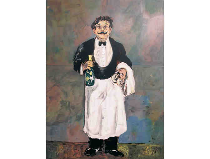 7033 - Guy Buffet, Rio Vista, Ca. - Le Sommelier, Artists Proof, Framed Lithograph