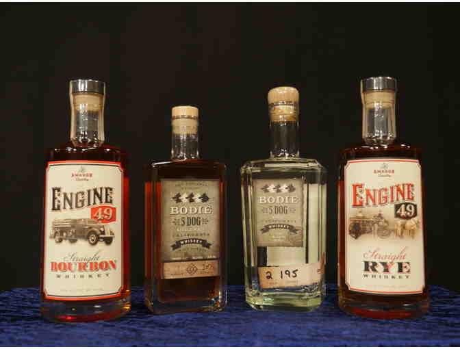 Three Whiskeys, One Bourbon, Dry Diggings and Amador Distillery, El Dorado Hills, CA
