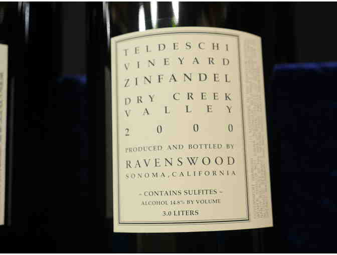Three Liter Vertical 1999, 2000, '02, '04 Teldeschi Zinfandel, Ravenswood Winery, Sonoma