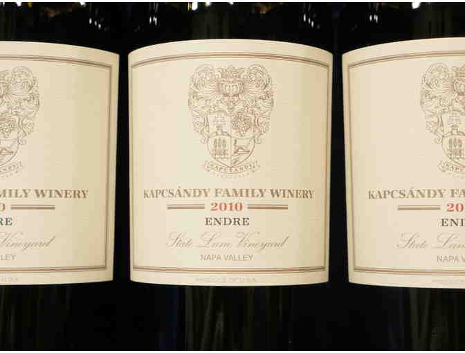 6 Bottles 2010 Kapcsandy Family Wines Endre, WineBid.com, Napa