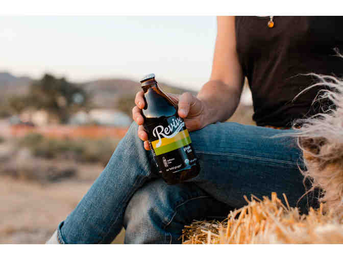 10 Cases, 12 Ounce - 6 Pack Organic Raw Kombucha, Revive Kombucha, Petaluma