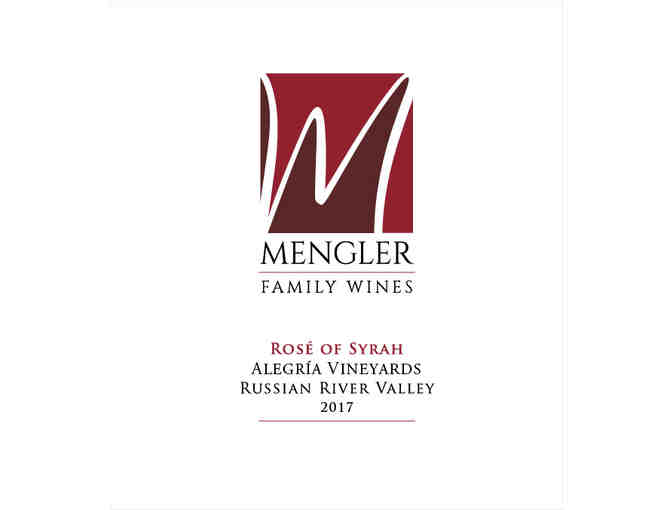 Case 2017 Rose of Syrah, Mengler Family Wines, Healdsburg