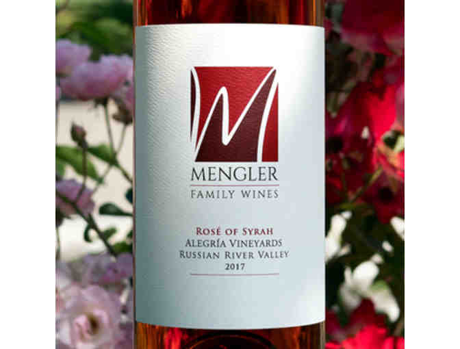 Case 2017 Rose of Syrah, Mengler Family Wines, Healdsburg