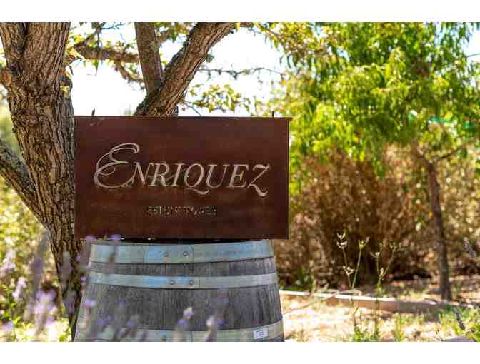 Private Tasting with Pairing for Eight, Enriquez Estate Wines, Forestville