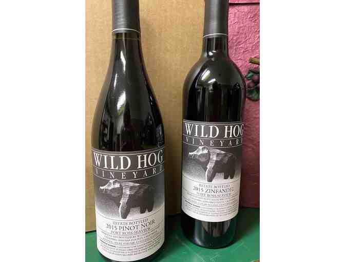 2 Bottles of Wine, Wild Hog Vineyards, Sonoma Coast - Photo 1