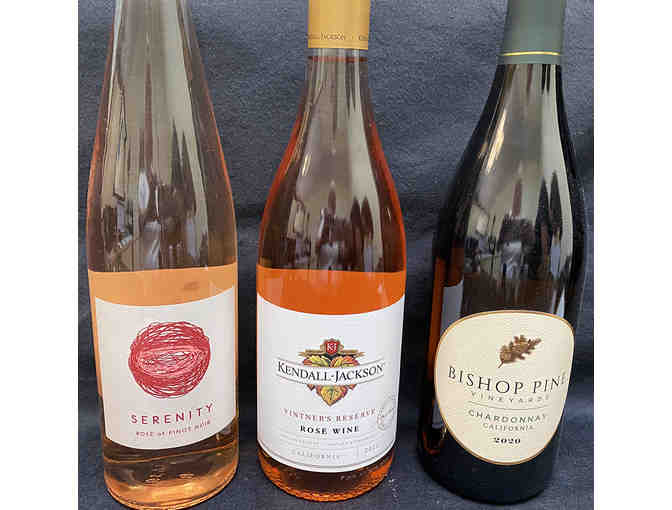 Six Pack of Pink and White Wines