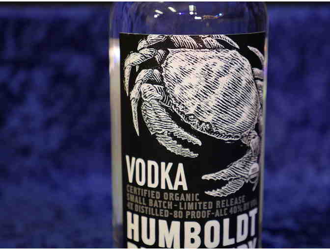 Six bottles of organic Vodka, Humboldt Distillery