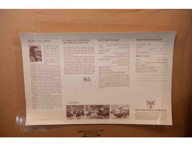 Flashes Of Lightning, Thunder Of Hooves by Frank C. McCarthy, Set of 3 Framed Prints