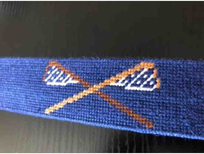 Iconic Needlepoint Belt:  SIze 36 for a Size 34 Waist Pant