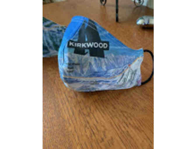 Hand Made Masks: Front Made with James Nies Spanky Map of Kirkwood 'Timber Creek'