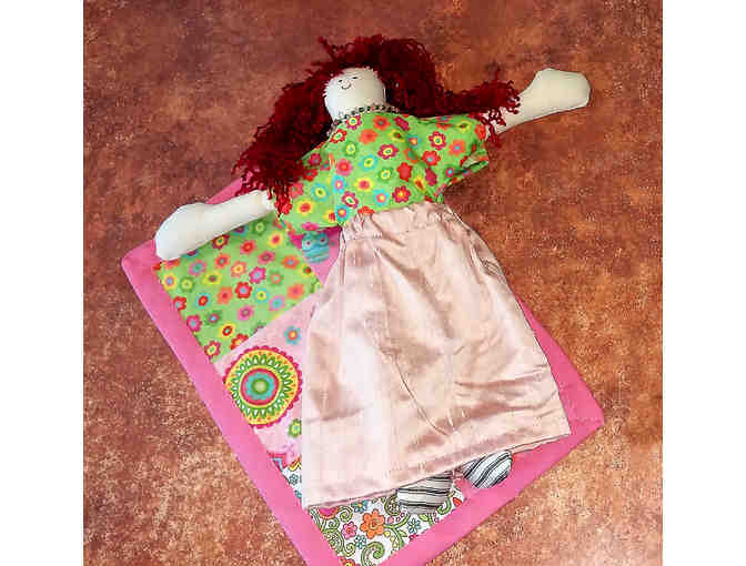 Hand Crafted Patchwork Quilt & Cloth Doll