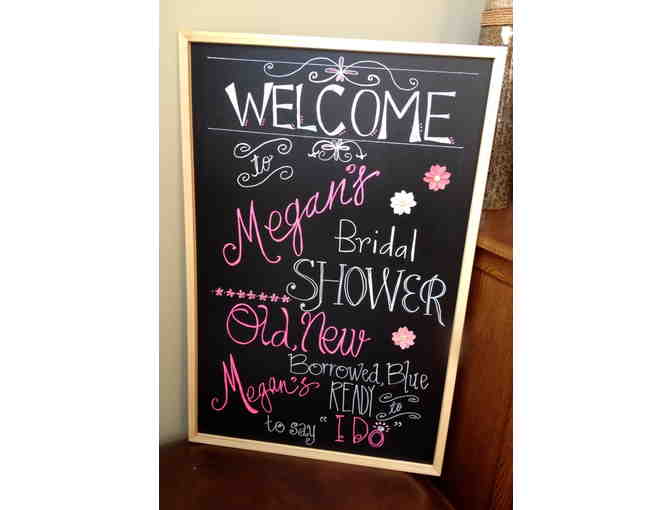 Personalize Chalkboard by Kate Cottingham