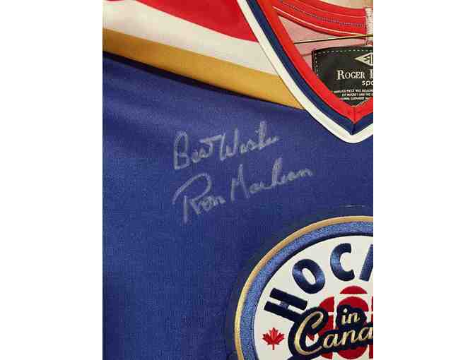 HOCKEY NIGHT IN CANADA JERSEY SIGNED BY DON CHERRY AND RON MACLEAN