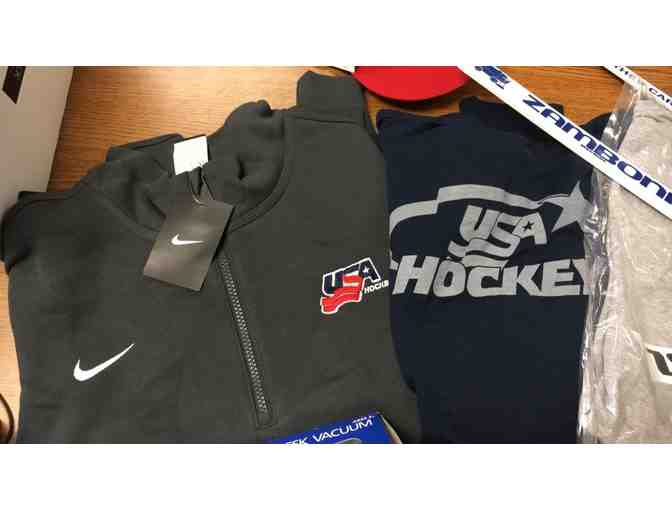 USA Hockey Apparel & Zamboni Novelty Items Package